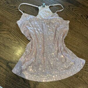 Pink Sequinned Camisole